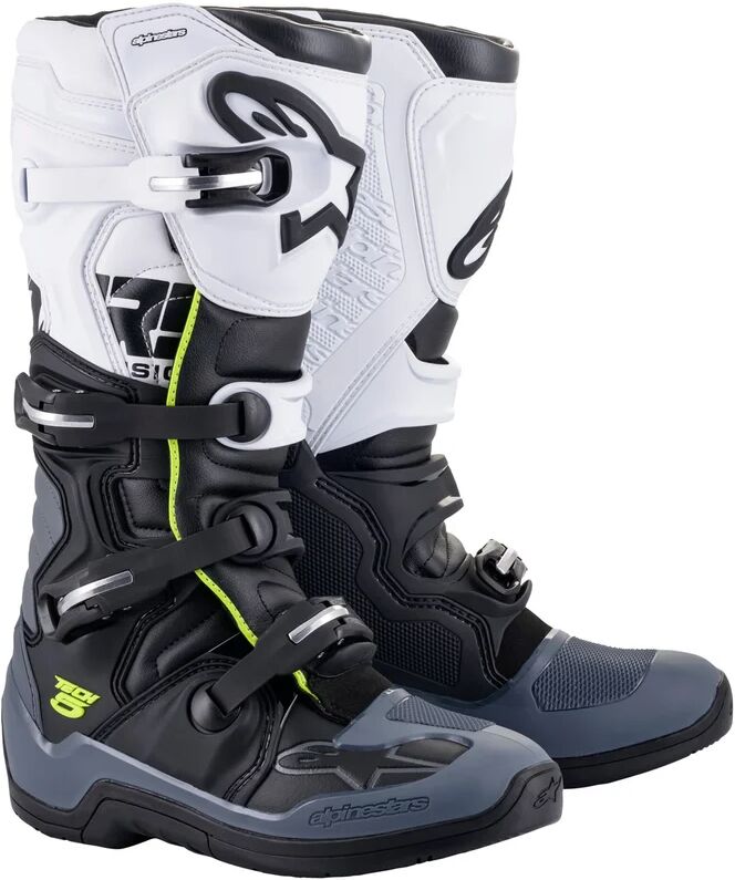 ALPINESTARS - Stivali Tech 5 Nero / Dark Grigio / Bianco Nero,Grigio,Bianco 8 (EU 42)