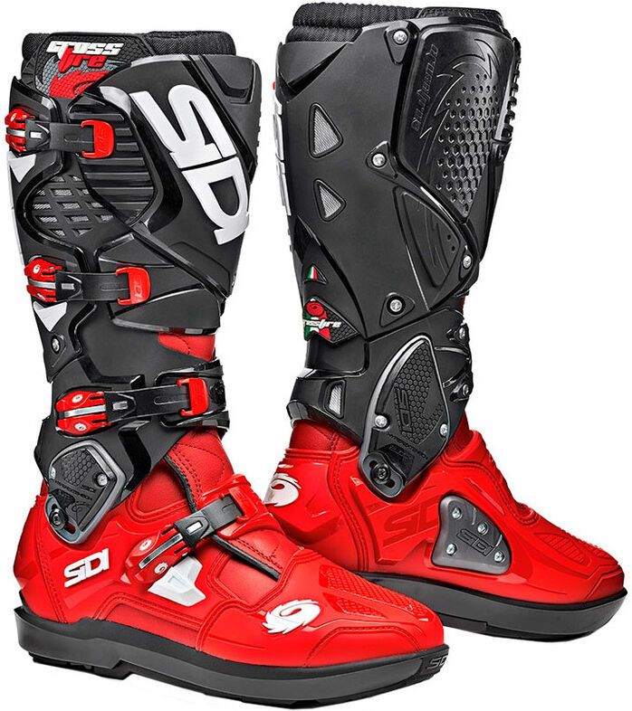 SIDI - Stivali Crossfire 3 SRS Rosso / Nero Nero,Rosso 46