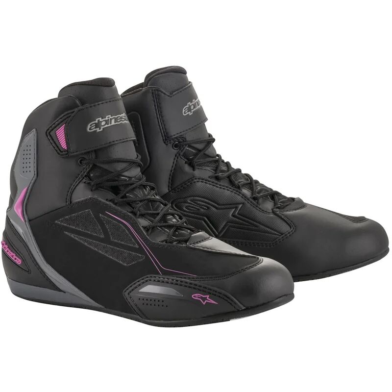 ALPINESTARS - Stivali Stella Faster-3 Drystar Lady Nero / Dark Grigio / Fuchsia Nero,Rosa 11 (EU 43.5)