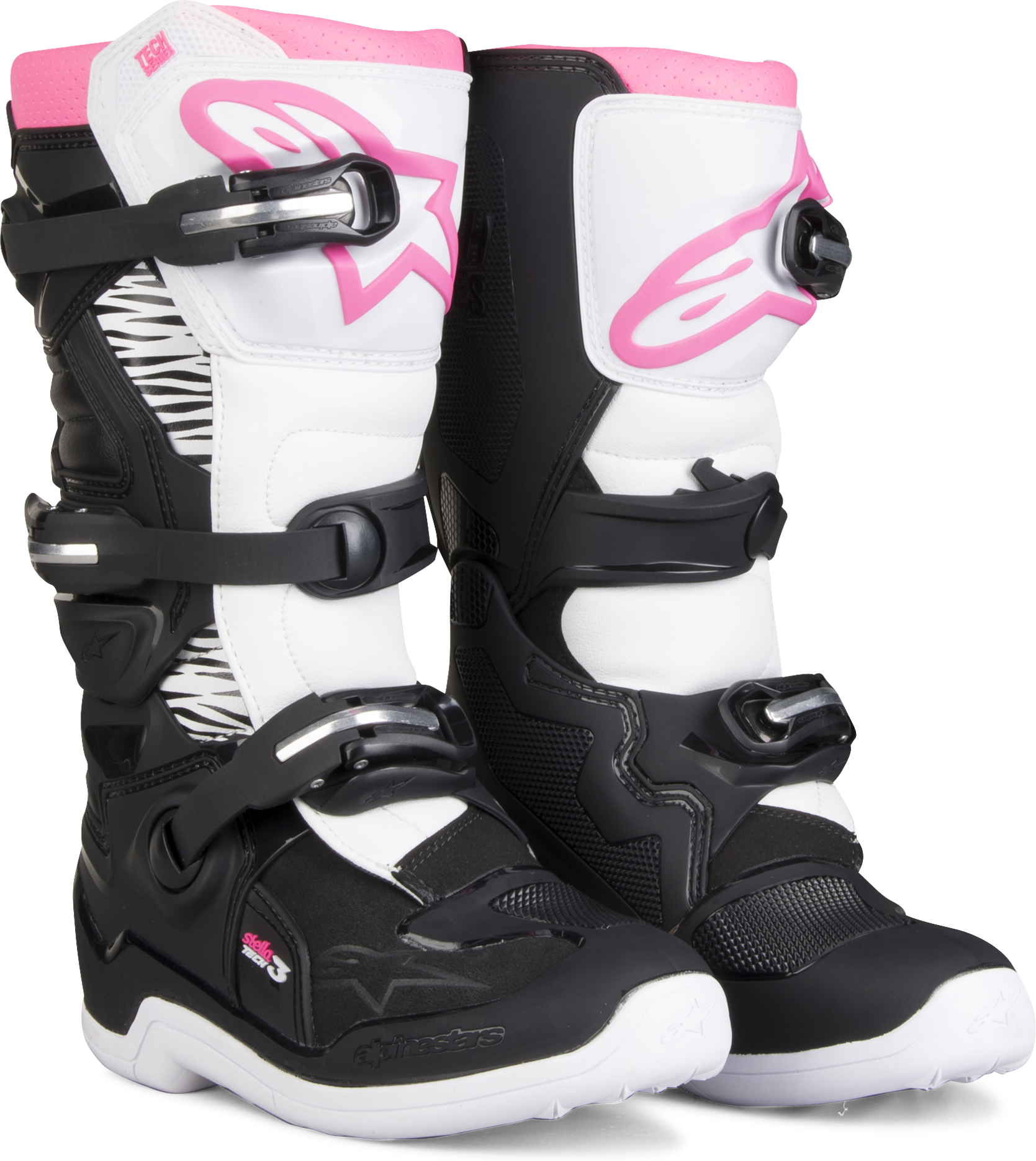 Alpinestars Stivali Cross Donna  Tech 3 Nero-Bianco-Rosa