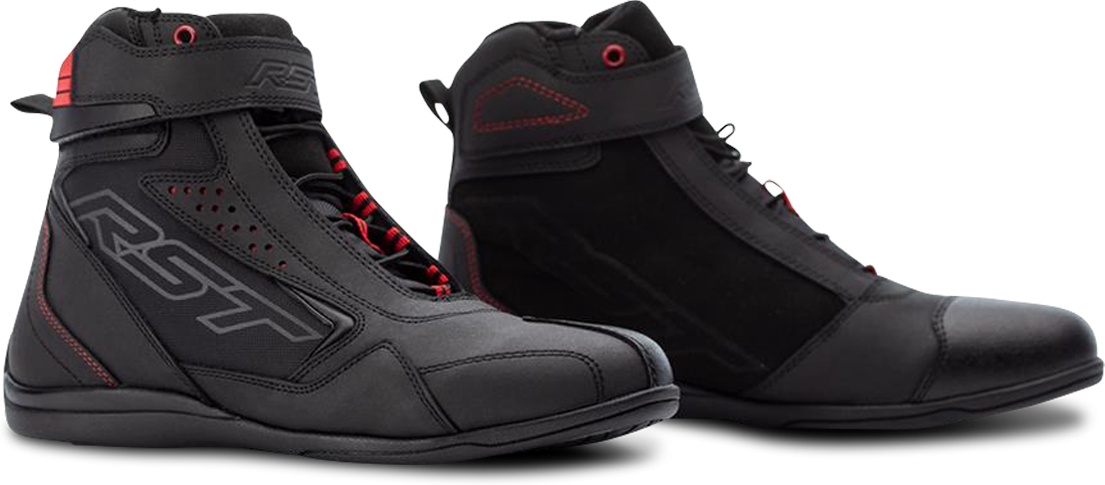 RST Scarpe Moto Donna  Frontier Nero-Rosso