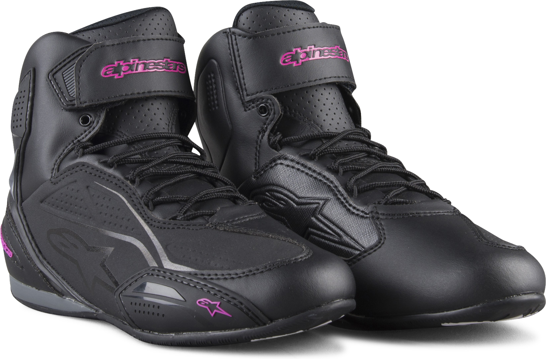 Alpinestars Scarpe Moto  Stella Faster-3 Nero-Fucsia