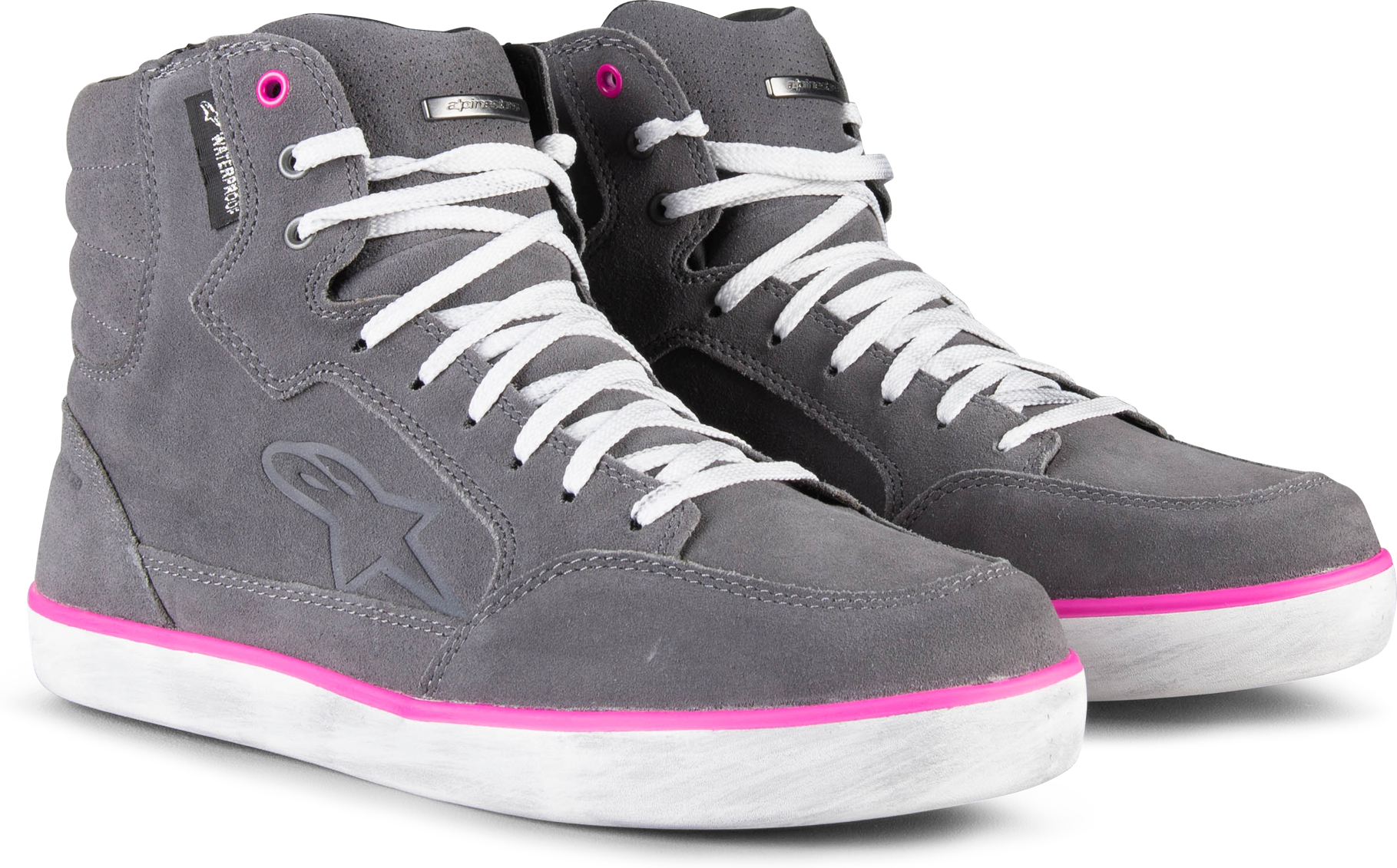 Alpinestars Scarpe Moto Donna  J-6 WP Grigio-Rosa