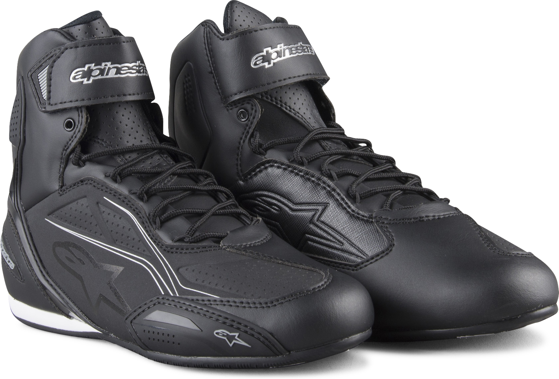 Alpinestars Scarpe Moto  Stella Faster-3 Nero-Argento