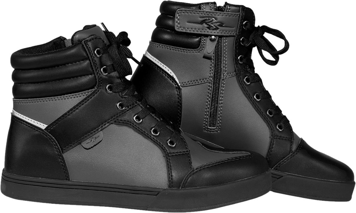 Rusty Stitches Scarpe Moto  Joey Nero-Grigio