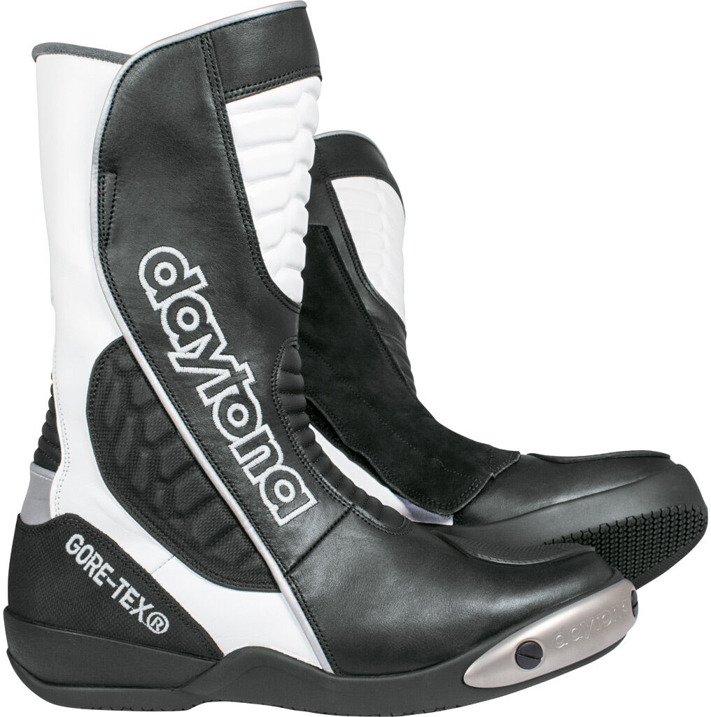 Daytona Strive GTX Gore-Tex stivali moto impermeabili Nero Bianco 39