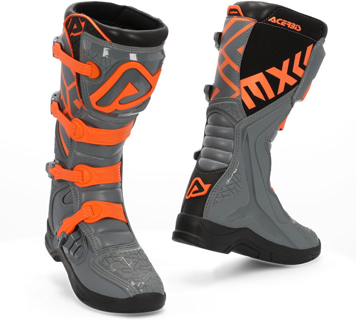 Acerbis X-Team Stivali Motocross Grigio Arancione 41