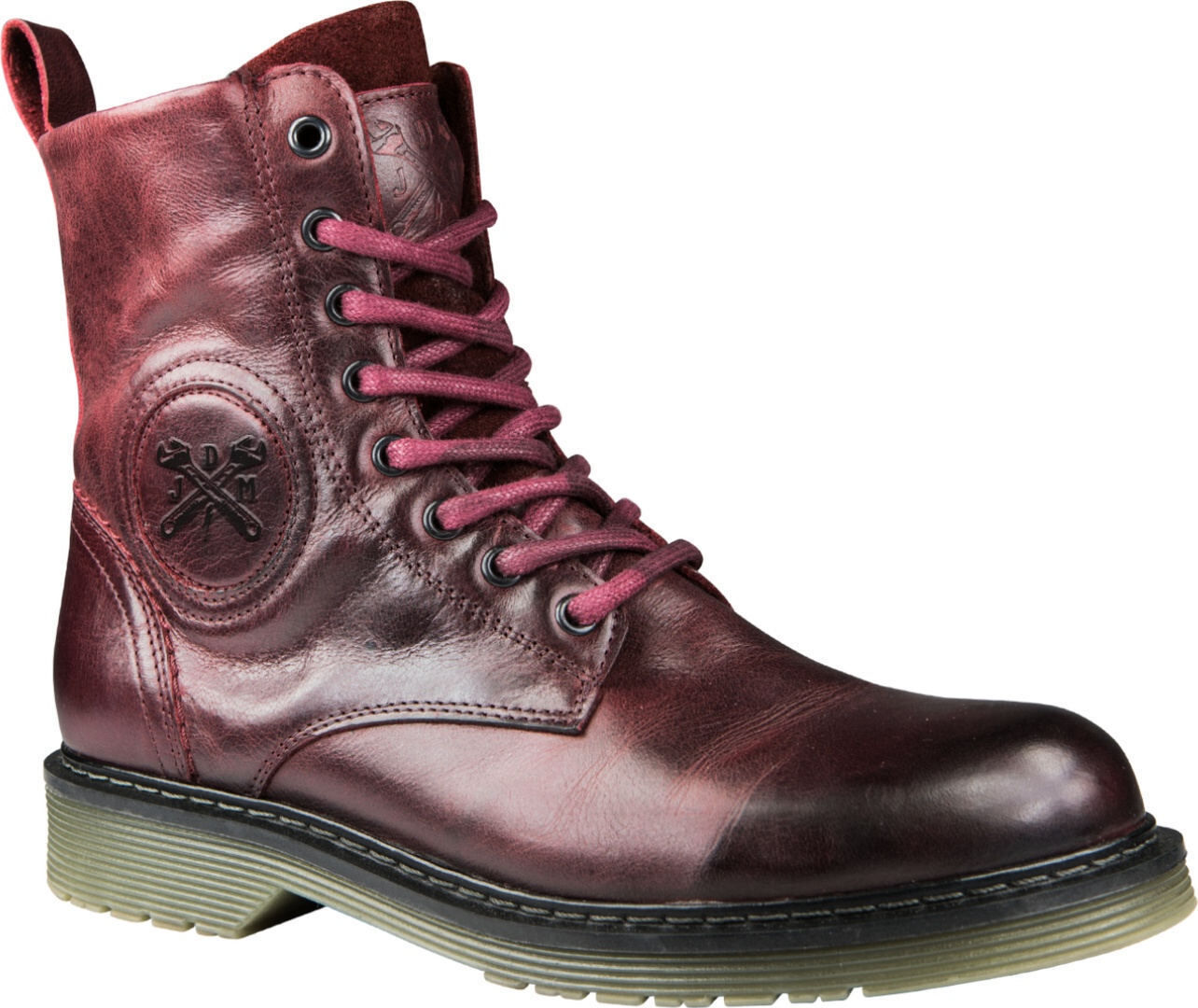 John Doe Sixty XTM Signore Moto Scarpe Rosso Porpora 37