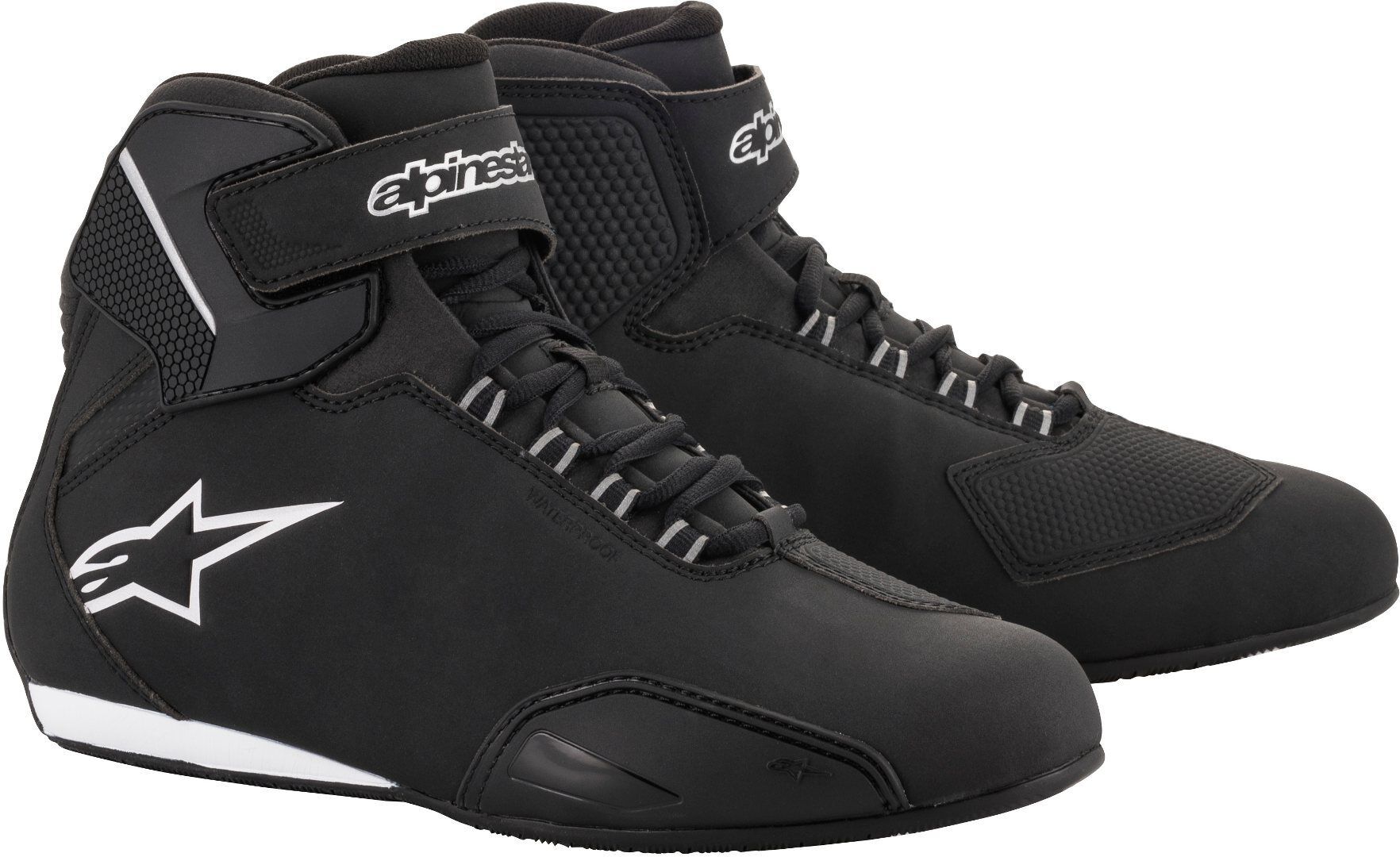 Alpinestars Stella Sektor Scarpe moto da donna impermeabili Nero Argento 40