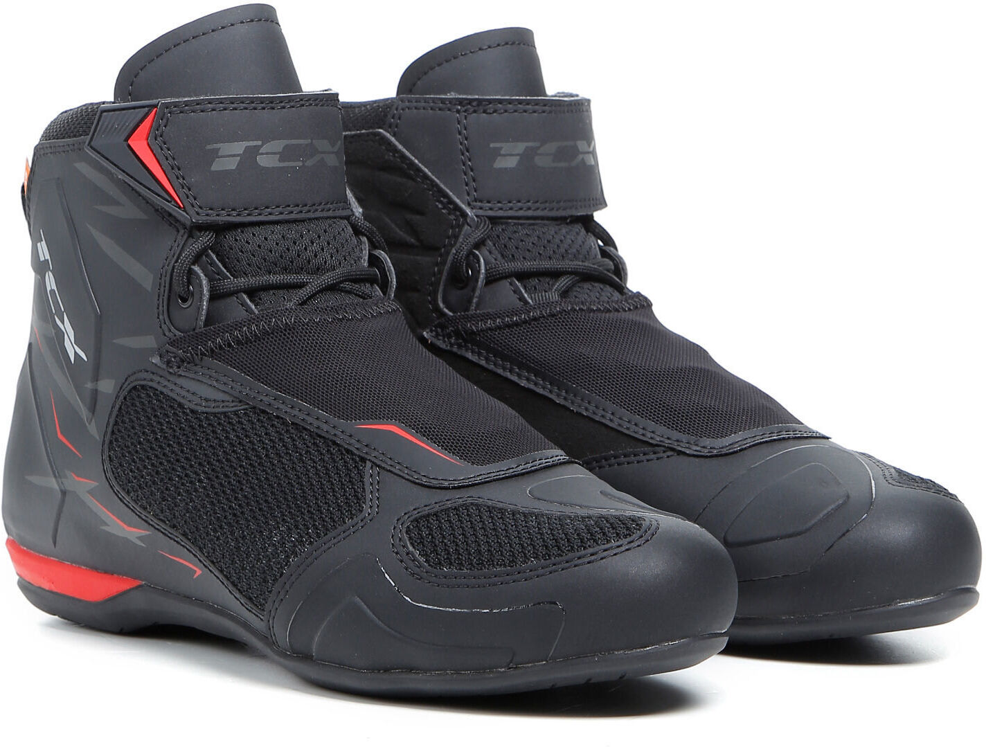 TCX RO4D Air Scarpe da moto Nero Rosso 42