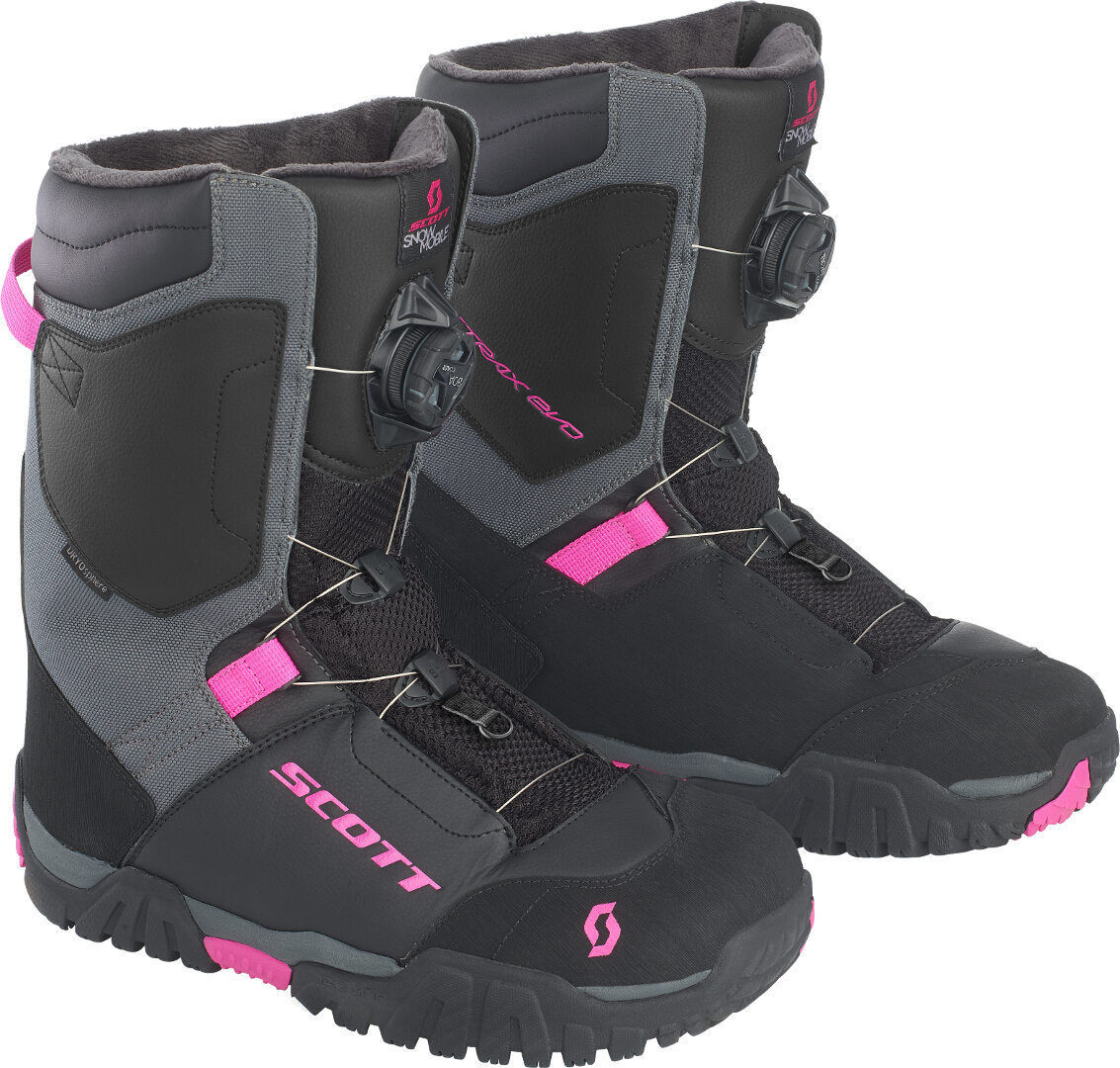 Scott X-Trax Evo SMB Stivali da donna motoslitta Nero Rosa 41