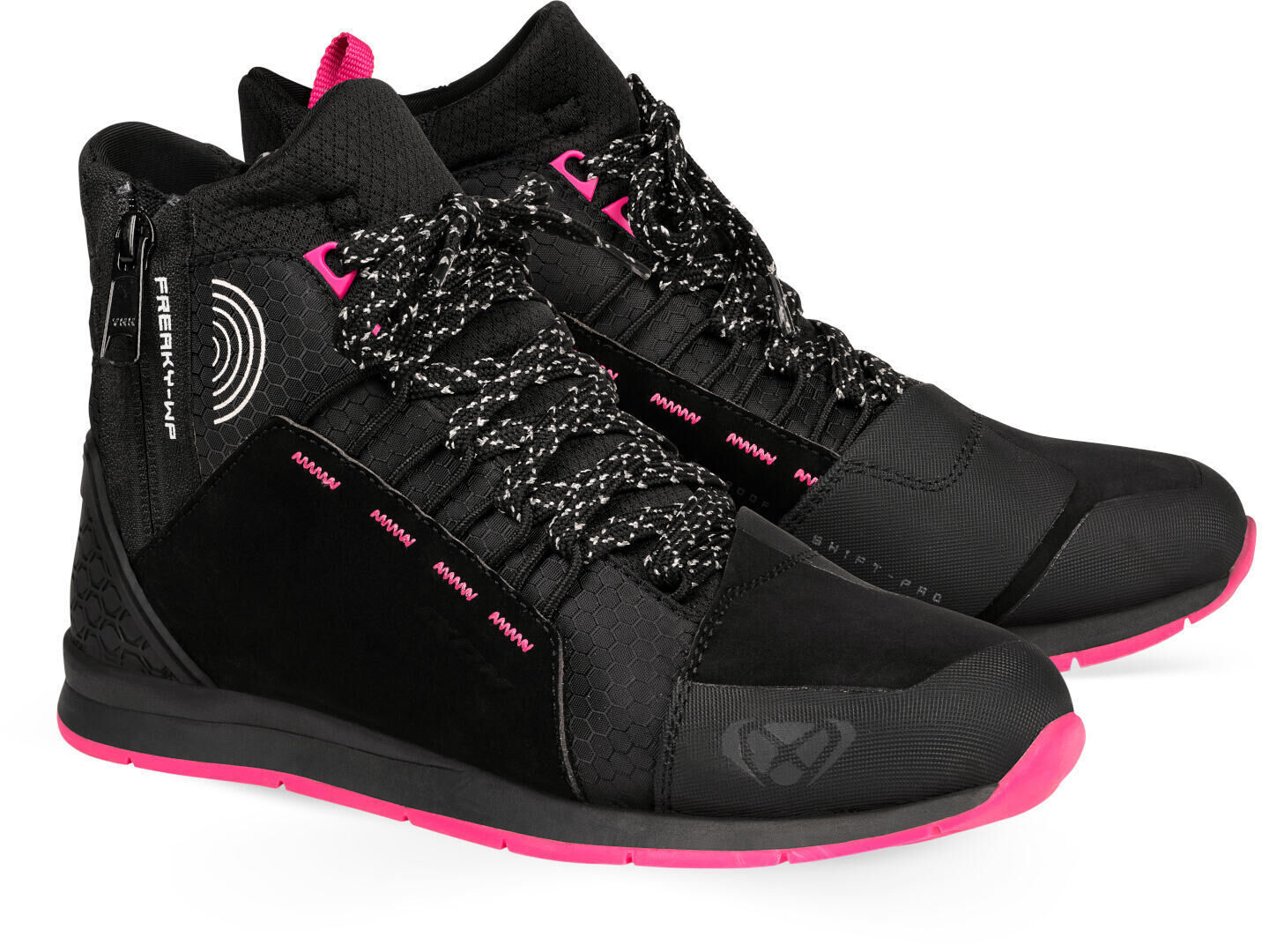 Ixon Freaky WP Scarpe moto da donna Nero Rosa 40