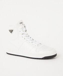 Prada Action High sneaker van leer - Wit