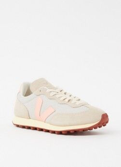 Veja Rio Branco sneaker met suède details - Naturel