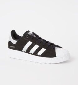 adidas Superstar sneaker met metallic details - Zwart