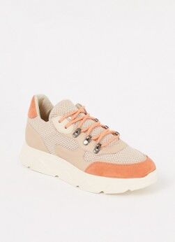 Steve Madden Picante sneaker met suède details - Beige