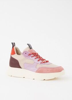 Steve Madden Pitty sneaker met suède details - Roze