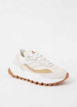 Dsquared2 Free sneaker met nubuck details - Beige