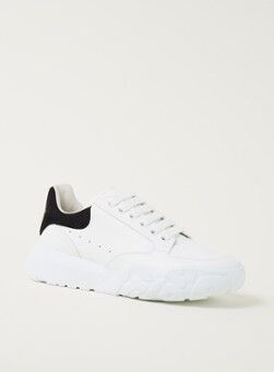 Alexander McQueen Court sneaker van kalfsleer - Zwart