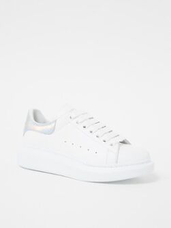 Alexander McQueen Larry Oversized sneaker van kalfsleer - Wit