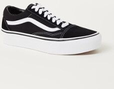 VANS Old Skool Platform sneaker met suède details - Zwart