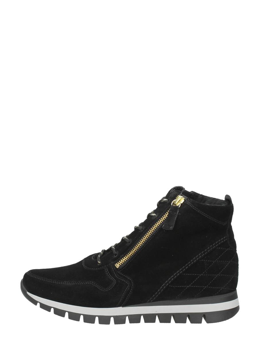 Gabor - Sneakers Hoog  - Zwart - Size: 38.5 - female