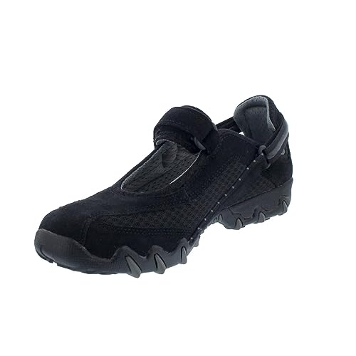 Allrounder by Mephisto Allrounder NIRO sneakers, klittenbandsluiting, zwart, C. Suede 14/ 3D Mesh 14, 14, zwart, 39 EU