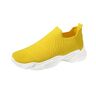 Qixiu Sneakers loopschoenen antislip mesh lichte loopschoenen fitness sneaker dames trailloopschoenen schoenen vrije tijd loopschoenen sportschoenen, geel, 37 EU