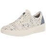 Clarks Layton Rae Sneakers voor dames, stof met blauw bloemenpatroon, 37 EU, Stof met blauw bloemenpatroon, 37 EU