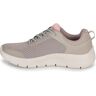 Skechers Dames GO Walk Flex Caley, Taupe synthetisch/roze trim, 7 UK, Taupe Synthetische Roze Trim, 40 EU