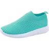 IQYU Wighak schoenen dames hoge schoenen voor outdoor comfort op vrouwen mesh buitenzool schoenen herfst dames, groen, 37 EU