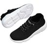 ELroal Damessportschoenen, lente, zomer en herfst casual sportschoenen, mesh sportschoenen (Color : Black and white, Size : 4 UK)