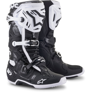 Alpinestars Crosstøvler  Tech 10 Svart-Hvit