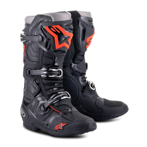 Alpinestars Crosstøvler  Tech 10 Svart-Rød Flou