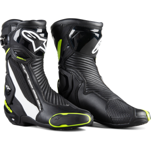 Alpinestars MC-Støvler  SMX Plus V2 Svart-Hvit-Gul Fluo