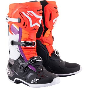 Alpinestars Tech 10 Motocross støvler 40 41 Svart Hvit Rød