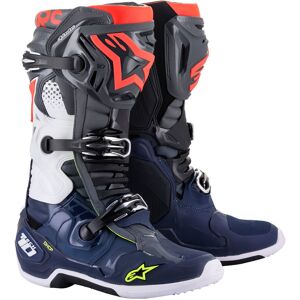 Alpinestars Tech 10 Motocross støvler 40 41 Svart Grå Blå