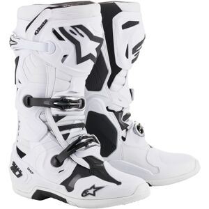 Alpinestars Tech-10 Motocross støvler 48 Hvit