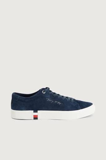 Tommy Hilfiger Sneakers Corporate Modern Suede Vulc Blå  Male Blå