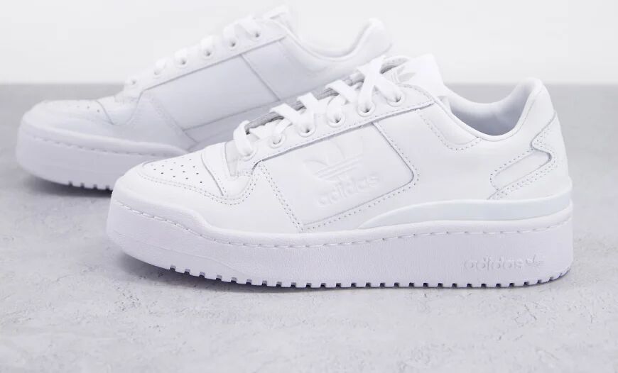 adidas Originals Forum Bold trainers in triple white  White