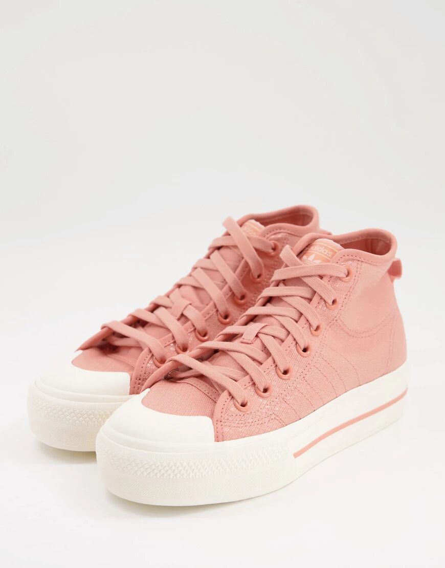 adidas Originals Nizza Platform trainers in dusty pink  Pink