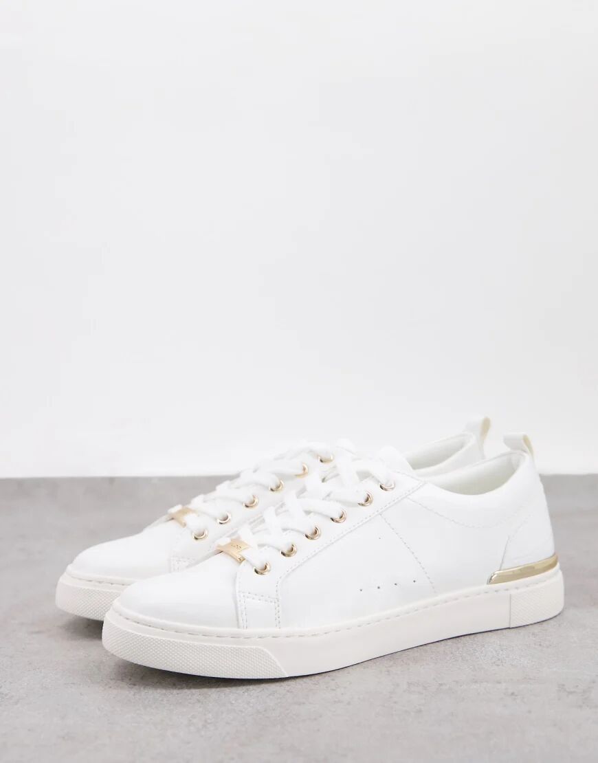 ALDO Dilathiel flatform trainers in white  White