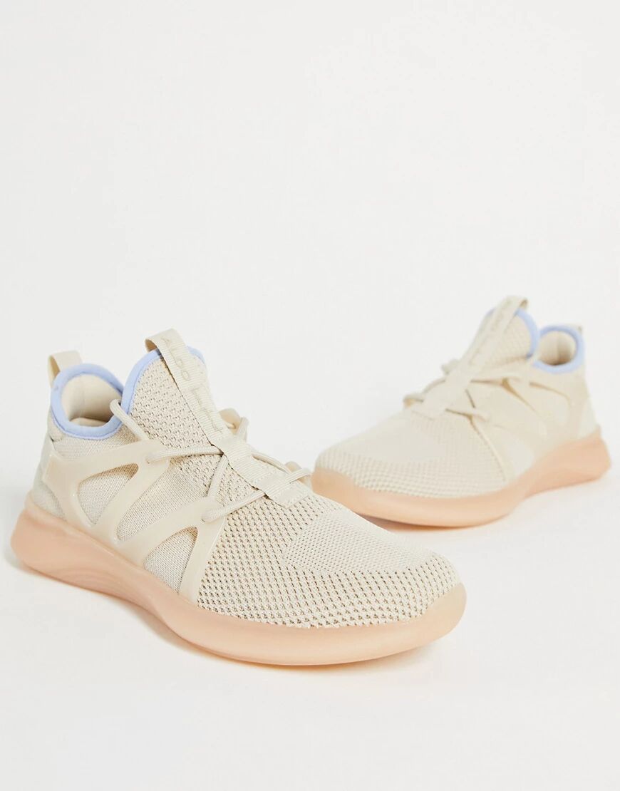 ALDO Love Planet Ripplefront tech knitted trainers in beige recycled-Neutral  Neutral