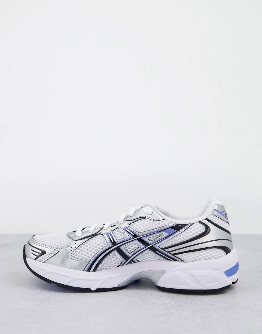 Asics Gel-1130 trainers in white and blue  White
