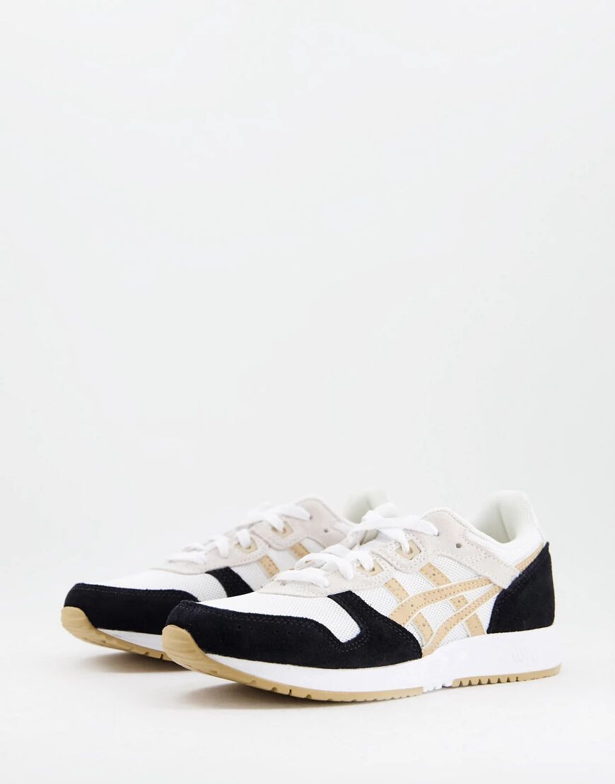 Asics Lyte Classic trainers in white and gold  White