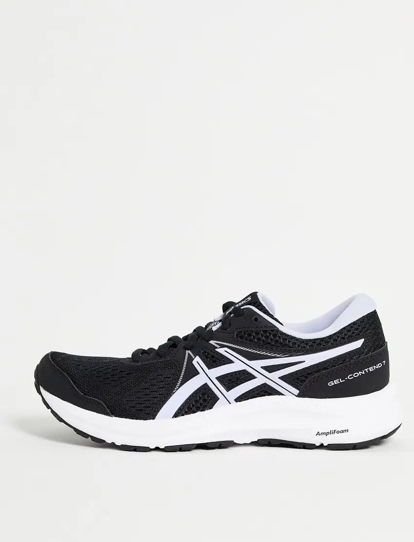 Asics Running Gel-Contend 7 trainers in black and lilac  Black