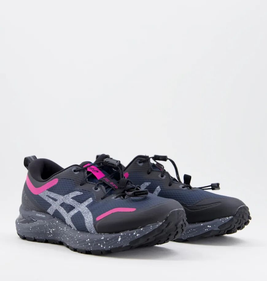 Asics Running Gel-Cumulus 23 trainers in navy and pink  Navy