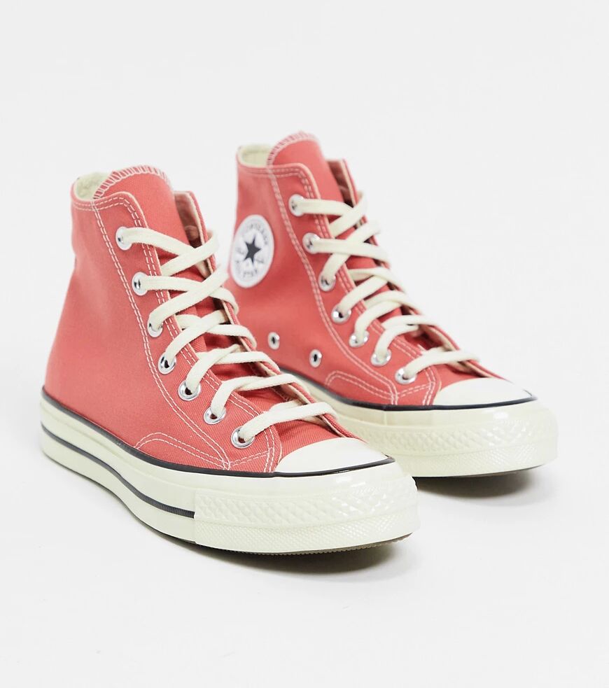 Converse Chuck 70 Hi recycled canvas trainers in red  Red