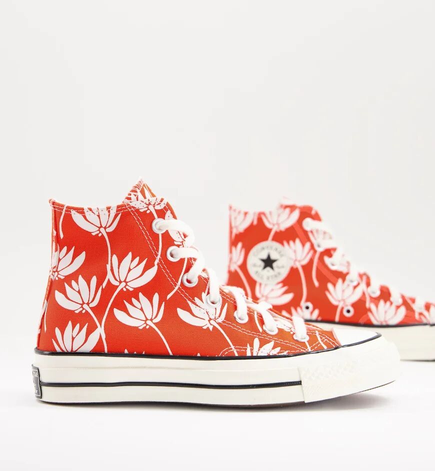 Converse Chuck 70 Hi trainers in red print  Red