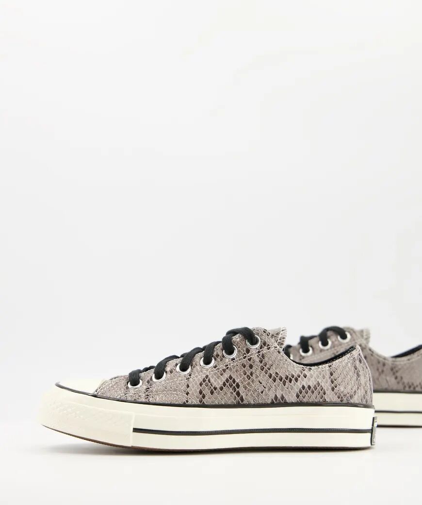 Converse Chuck 70 Low trainers in grey snake print  Grey